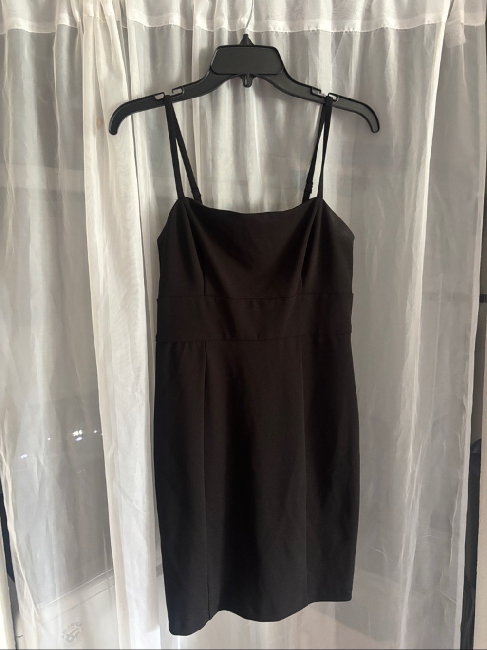 BCBGeneration Black Spaghetti-Strap Mini Dress